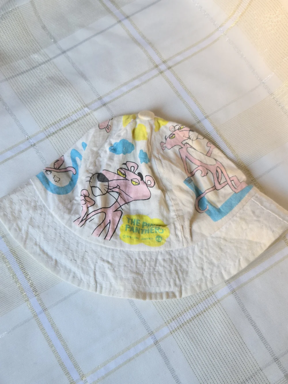 1979 Pink Panther Kids White Bucket Hat